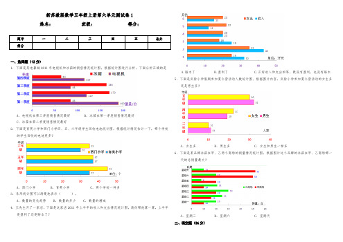 新苏教版数学小学五年级上册第六单元测试卷含答案(共2套)