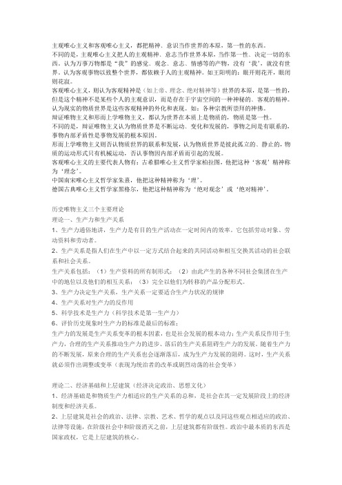 唯心主义与唯物主义