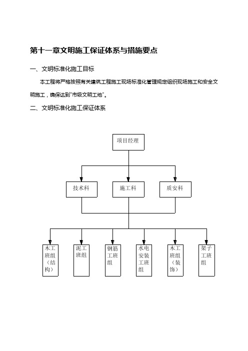 施工组织设计(通用章节)
