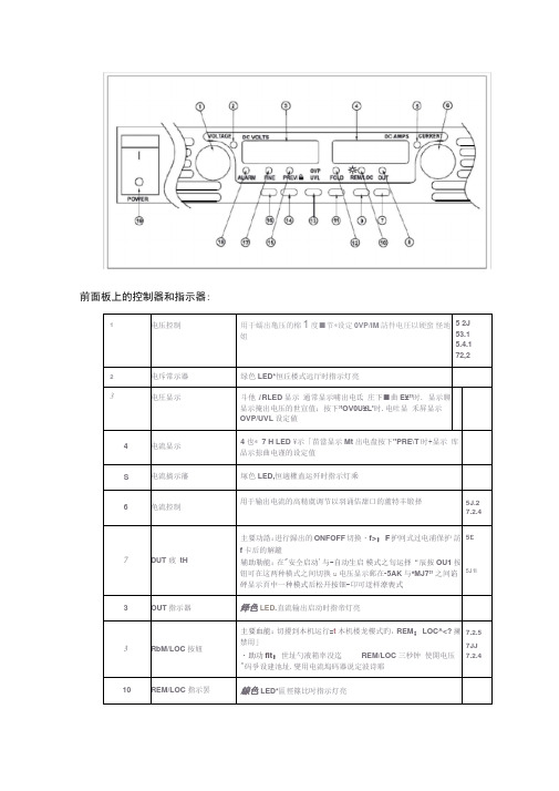 tdkgen电源使用说明