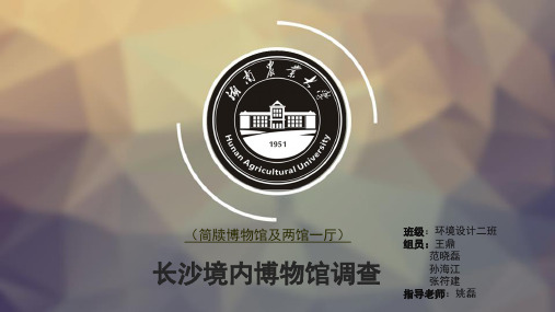 长沙境内博物馆调查
