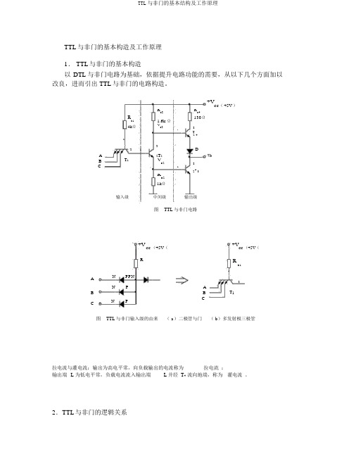 TTL与非门的基本结构及工作原理