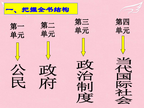 高中政治第一单元《公民的政治生活》复习课件人教版必修2