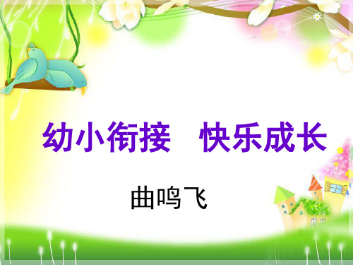 幼小衔接快乐成长(课堂PPT)