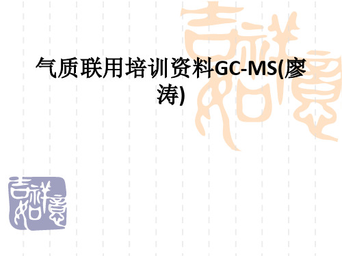 气质联用培训资料GC-MS(廖涛)_ppt课件