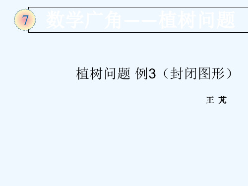 植树问题-封闭图形课件