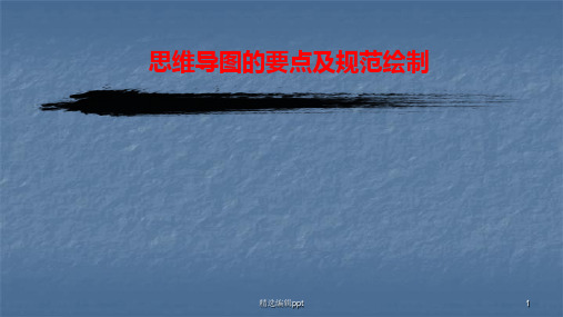 思维导图的要点及规范绘制ppt课件