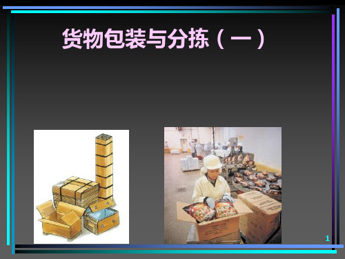 货物包装与分拣_物流管理