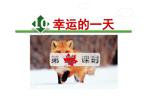 冀教版二年级语文下册《三单元  10幸运的一天》课件_9