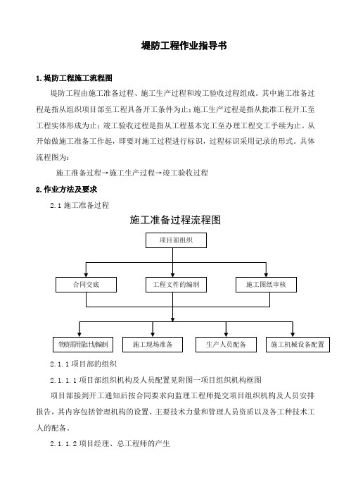 堤防工程作业指导书