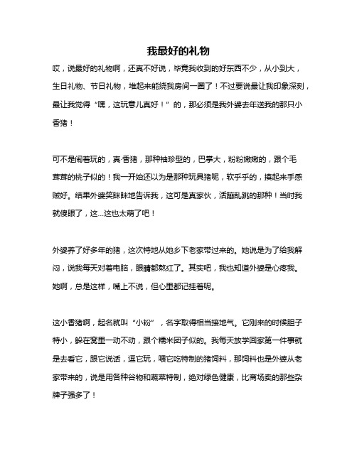 作文《我最好的礼物》