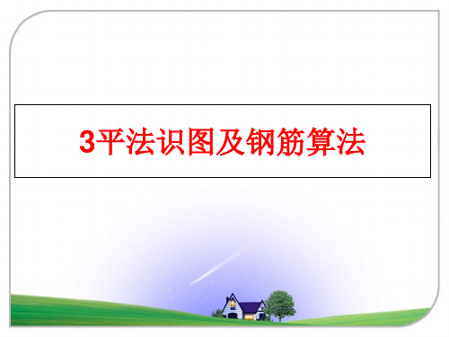 最新3平法识图及钢筋算法
