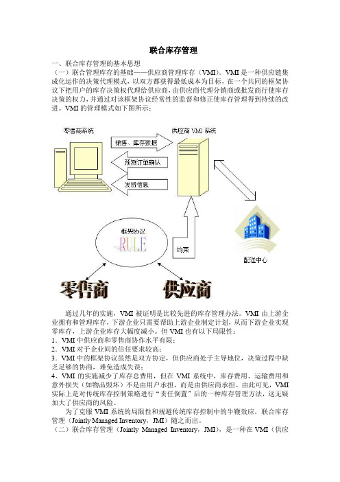 联合管理库存与供应商管理库存的对比