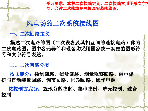 风电场二次系统接线图