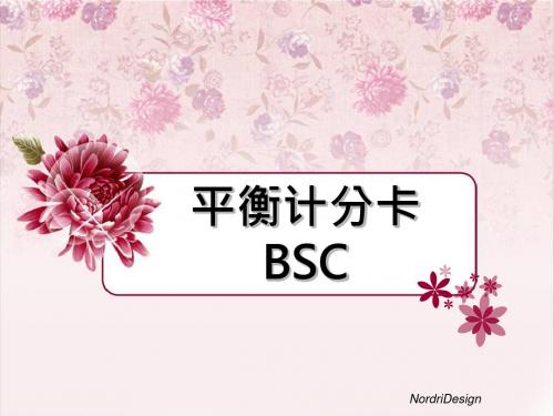 BSC平衡记分卡的设计-精品文档