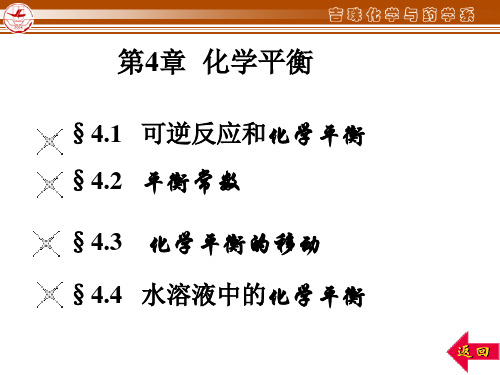 无机化学第4章 化学平衡