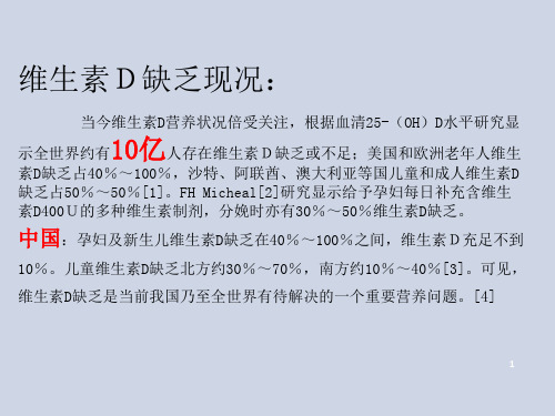 维生素D的生理功能PPT课件