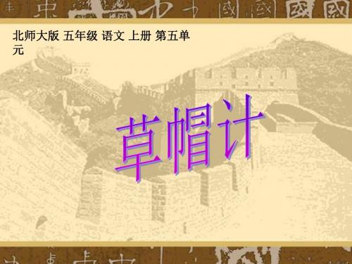 北师大版第九册《草帽计》PPT课件3PPT、优质教学课件