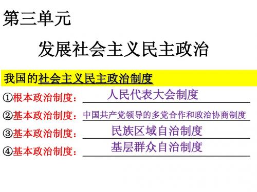 3发展社会主义民主
