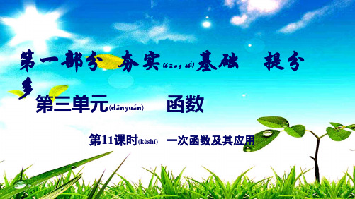 中考数学复习 第11课时 一次函数及其应用数学课件