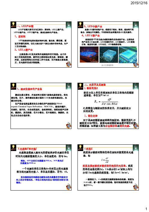 半导体照明复习ppt