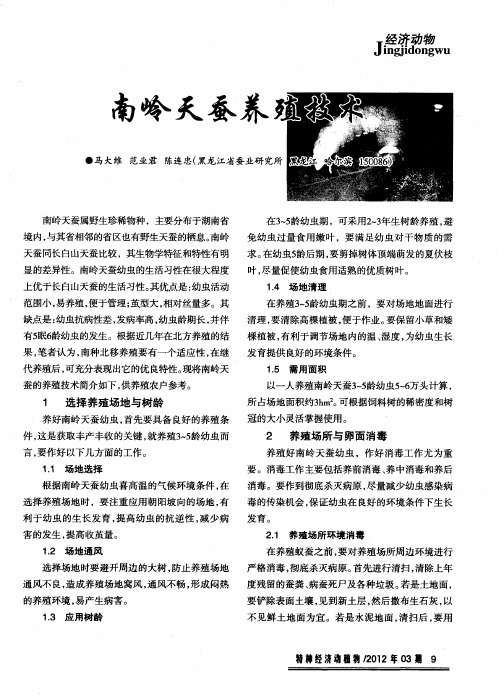 南岭天蚕养殖技术