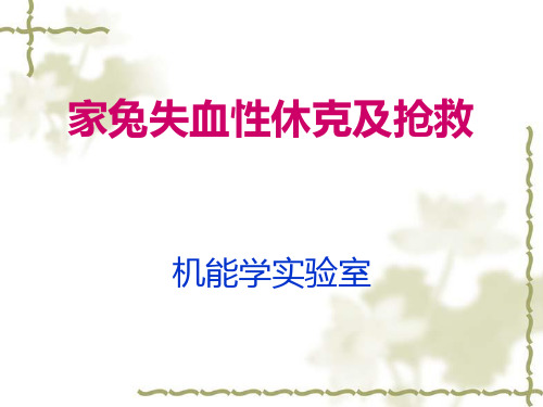 家兔失血性休克2