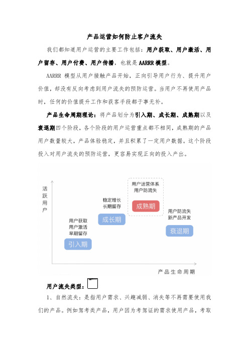 产品运营如何防止客户流失