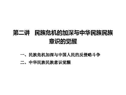 第二讲   民族危机的加深与中华民族民族意识的觉醒