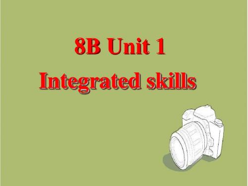 牛津译林八年级下Unit1 Integrated skills课件