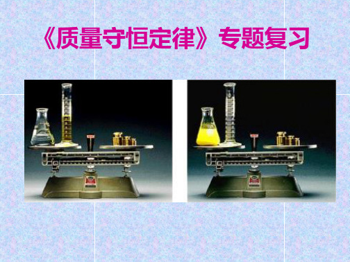 九年级化学《质量守恒定律》复习课件