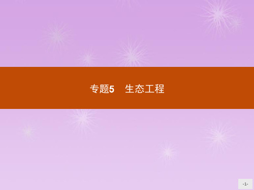 高中生物人教版选修3课件5.1生态工程的基本原理