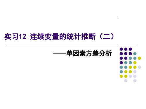 描述统计量方差齐性检验样本均数图P值大于005不拒绝H0故认为