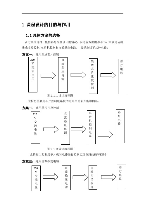 模电课设二阶带通滤波器频率特性仿真分析与彩灯电路自激多谐振荡电路讲解