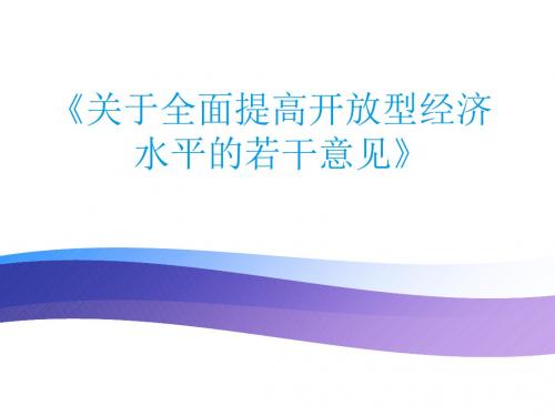全面提高经济政策管理与财务知识分析解读(PPT41张)