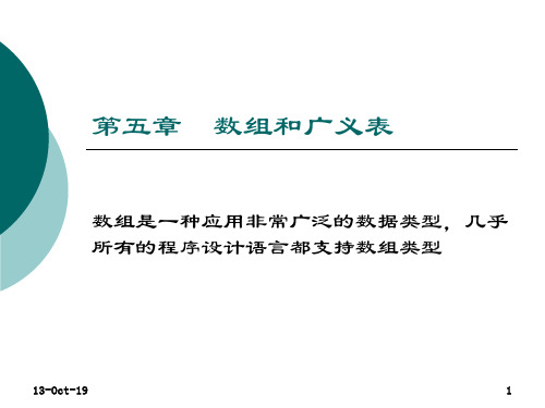 chapter5数组和广义表.ppt