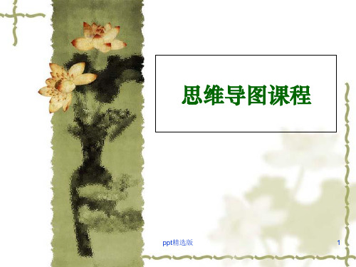 思维导图课程精PPT课件