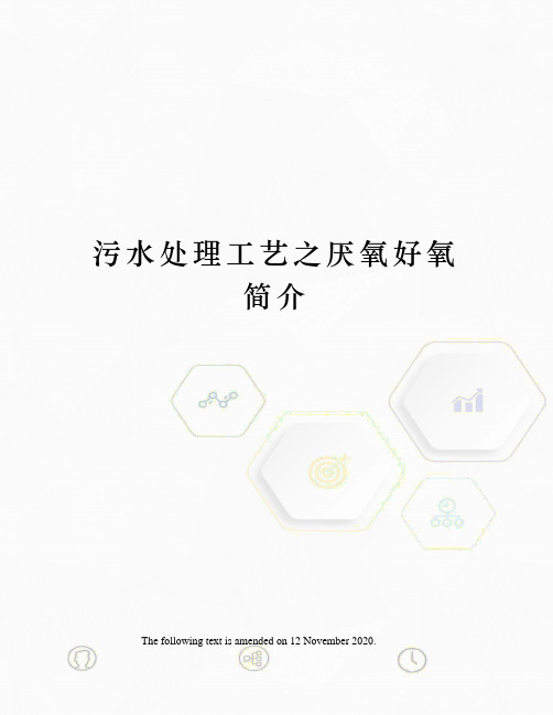 污水处理工艺之厌氧好氧简介