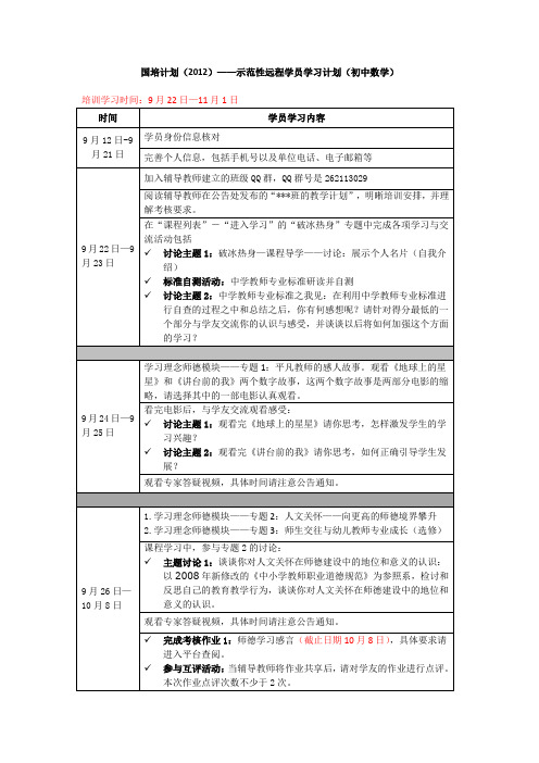国培计划