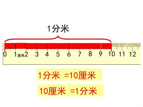 苏教版数学二下第三单元《分米和毫米》ppt课件
