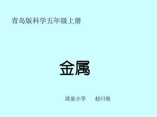 青岛版科学五年级上册金属(赵曰俊原创)