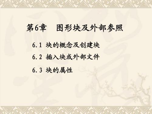 第6章 块及外部参照