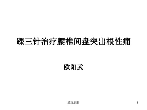 中医适宜技术――踝三针(方案).ppt