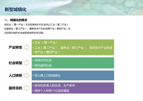 新型城镇化