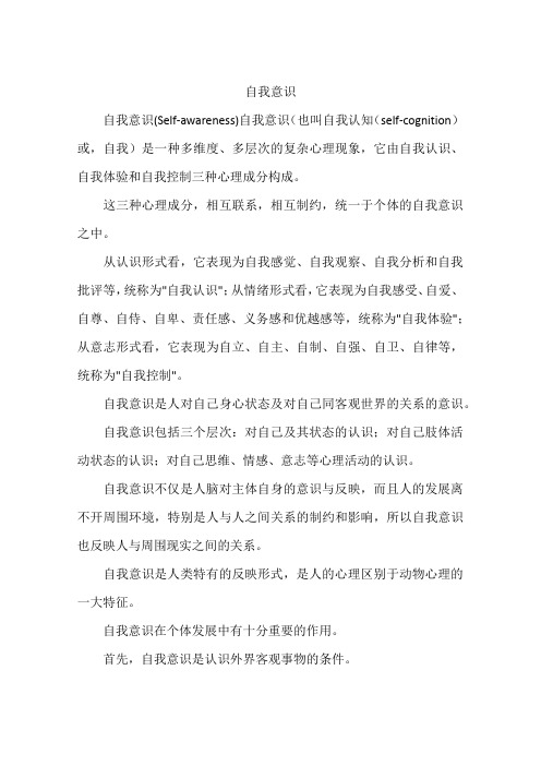自我意识