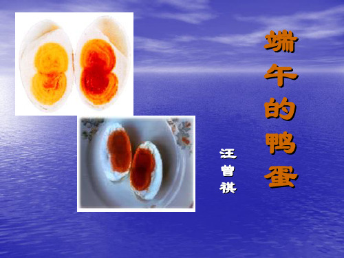 《端午的鸭蛋》-八年级下册语文PPT课件