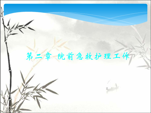 院前急救护理工作 PPT课件