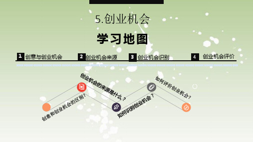 创新创业基础 5 创业机会[31页]