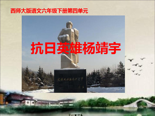《抗日英雄杨靖宇》PPT课件(上课用)