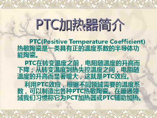 PTC电加热介绍2011版本